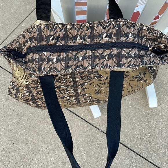 Soft Surroundings Gold Rose Carry All Large Tote - Picture 4 of 12